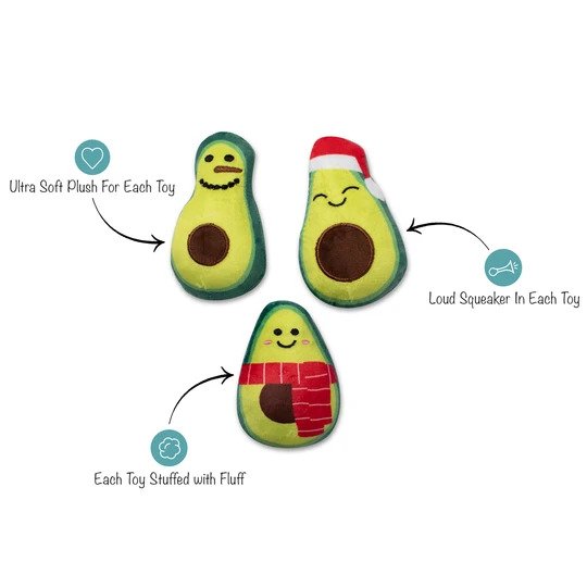 Petshop Avo Merry Christmas (Set of 3) Plush Toys (6076163129517)