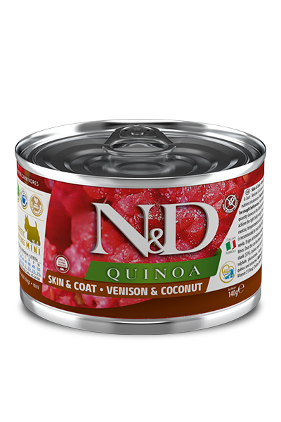 Farmina N&D Can Dog Quinoa Skin & Coat Venison & Coconut