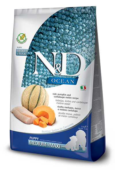 Farmina N&D Dog Ocean Cod, Pumpkin & Cantaloupe Puppy