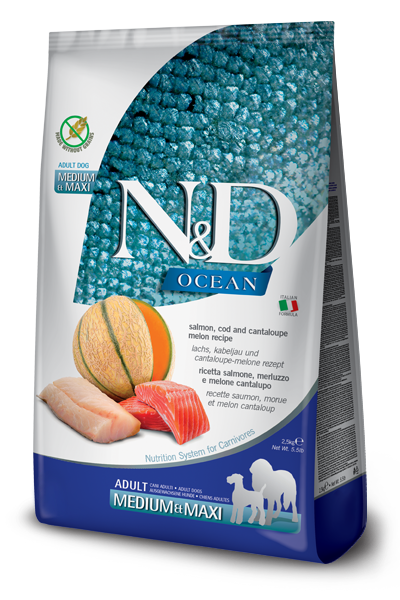 Farmina N&D Dog Ocean Salmon, Cod & Cantaloupe Adult
