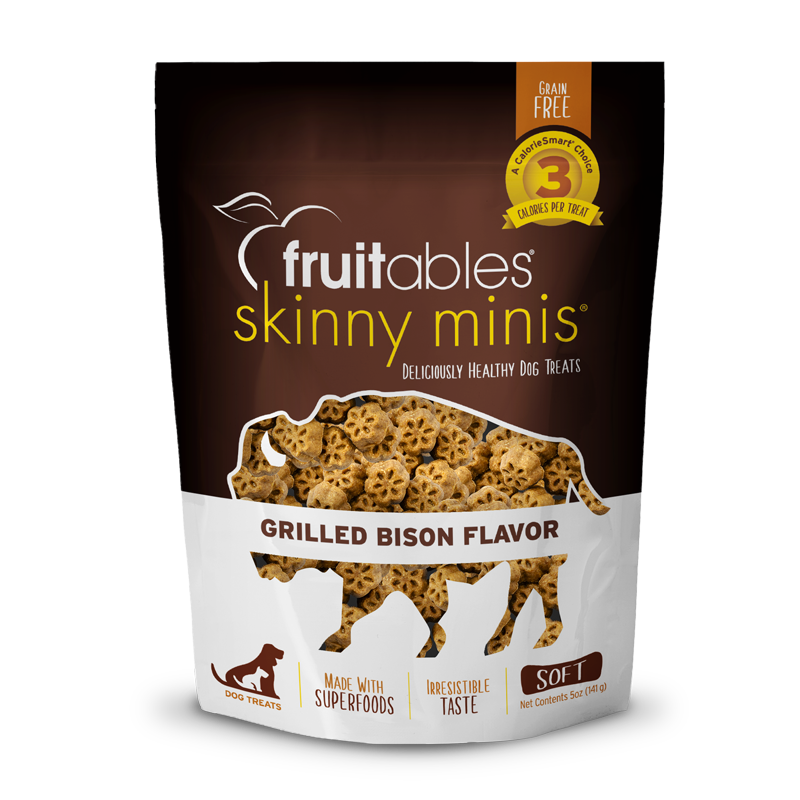 Fruitables Skinny Minis Grilled Bison Dog Treats