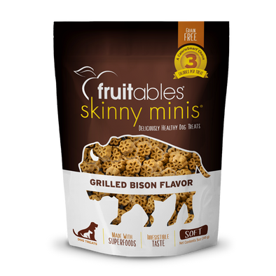 Fruitables Skinny Minis Grilled Bison Dog Treats