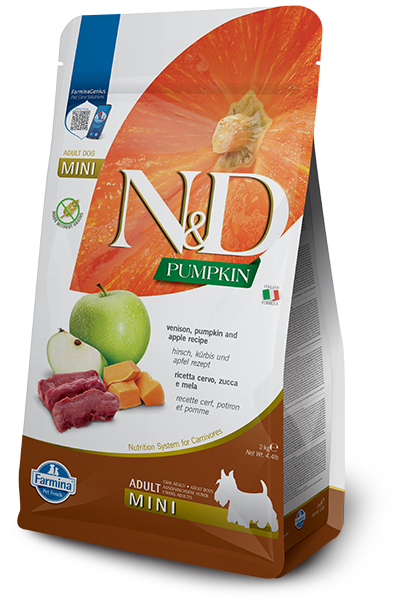 Farmina N&D Mini Venison Pumpkin and Apple for Adult Dogs