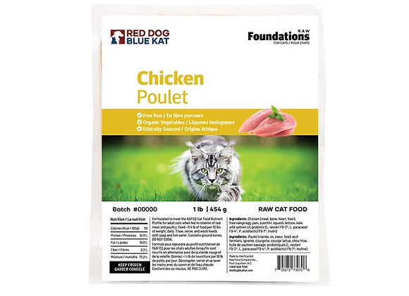 Red Dog Blue Kat Cat Foundations Chicken