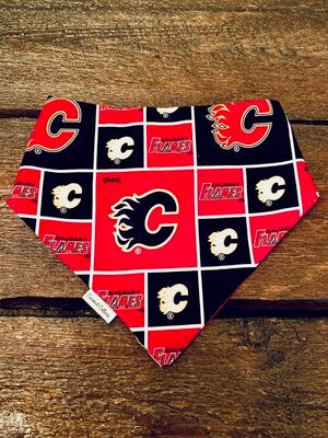 Coconut Collars Calgary Flames Bandana