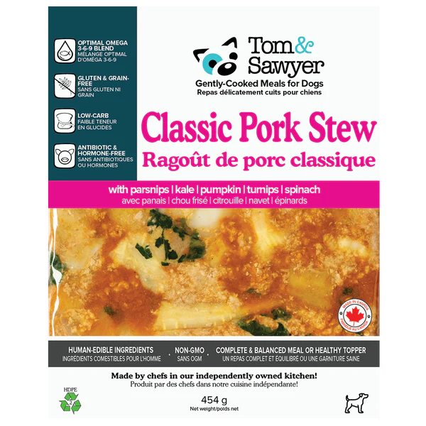 Tom & Sawyer Dog Gently Cooked Classic Pork Stew