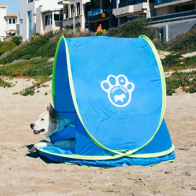 Canada Pooch Chill Seeker Cooling Station w/ Splash Pad Blue