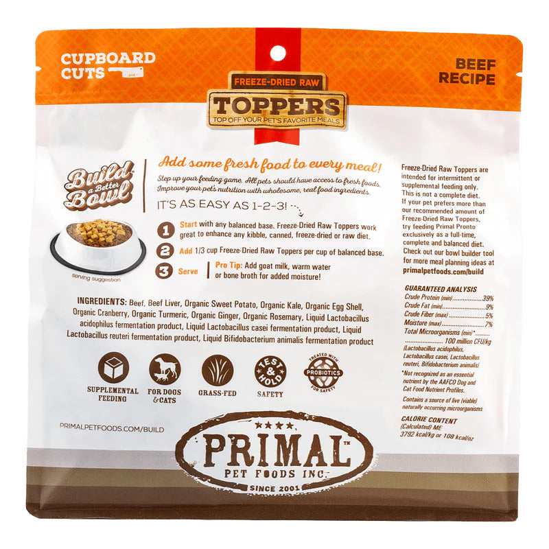 Primal Freeze-Dried Raw Beef Topper for Cat & Dogs *SPECIAL ORDER*