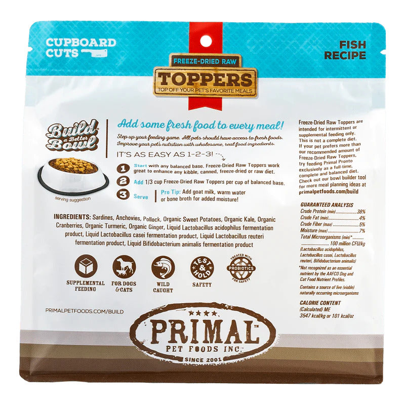 Primal Freeze-Dried Raw Topper Fish for Cats & Dogs *SPECIAL ORDER*