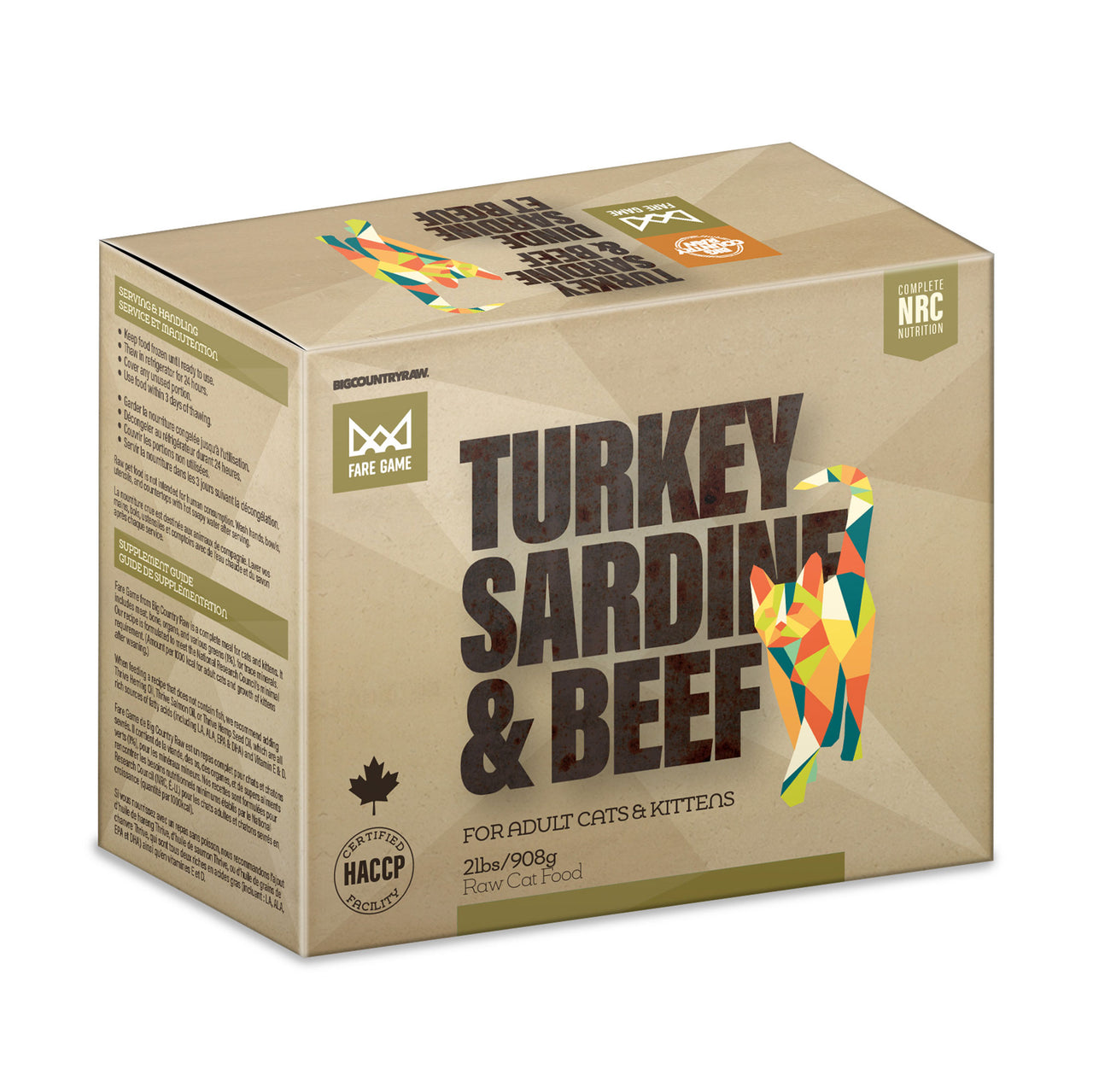 Big Country Raw Turkey, Sardine and Beef Fare Game