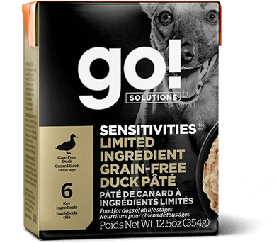 GO! Solutions Sensitivities Limited Ingredients Grain Free Duck Pate for Dogs
