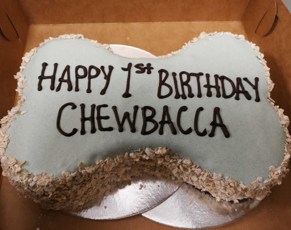 9" Bone Shaped Doggy Birthday Cake