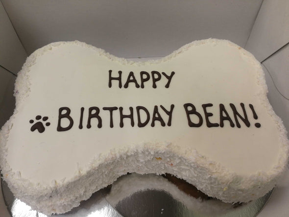 9" Bone Shaped Doggy Birthday Cake