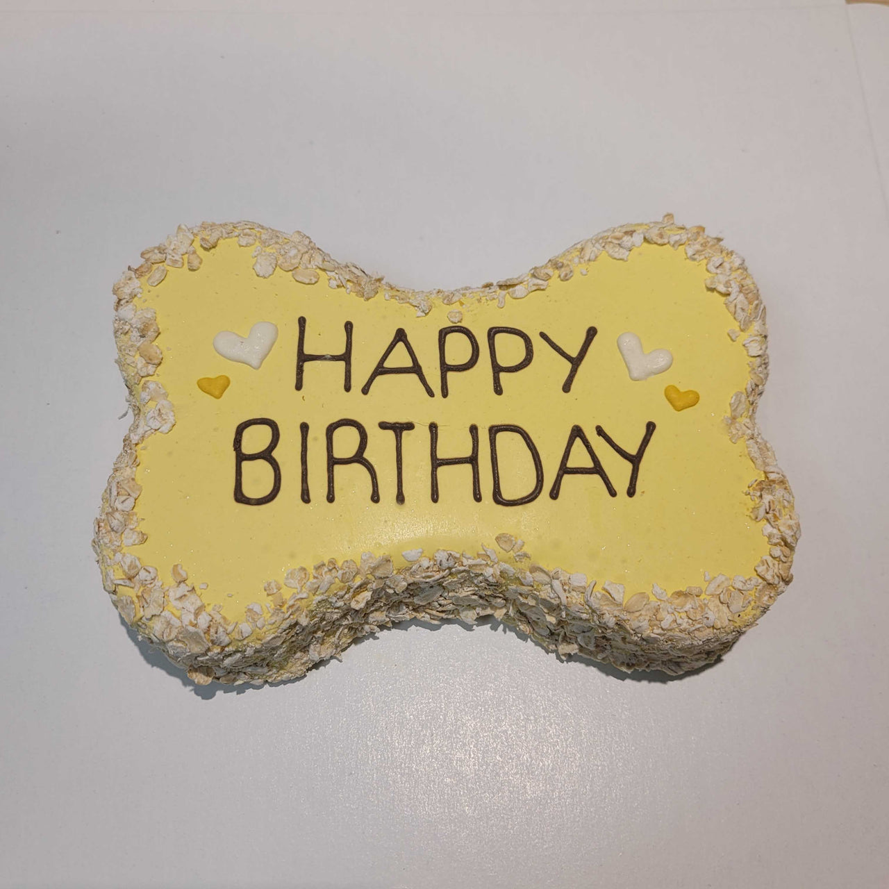 6" Bone Shaped Doggy Birthday Cake
