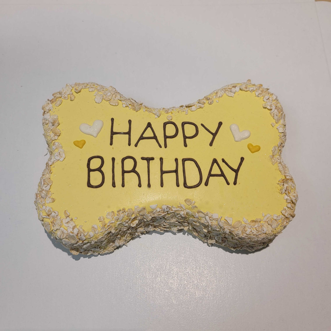 6" Bone Shaped Doggy Birthday Cake