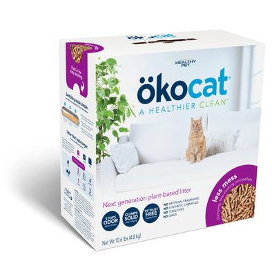 ökocat® Less Mess Clumping Low-Tracking, Mini-Pellets Wood Cat Litter