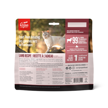 Orijen Grass-Fed Lamb Freeze Dried Cat Treats *SPECIAL ORDER*