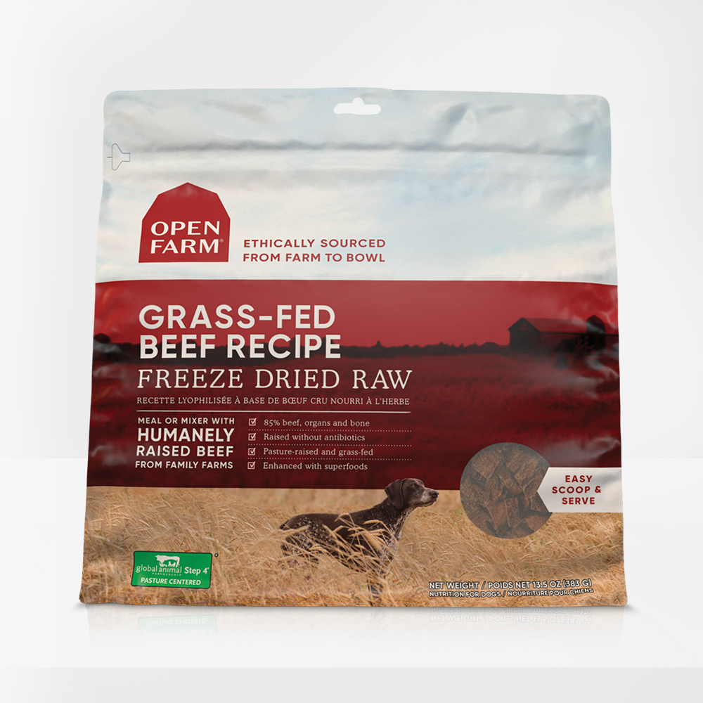 Open Farm Grass-Fed Beef Freeze Dried for Dogs (4699776450619)