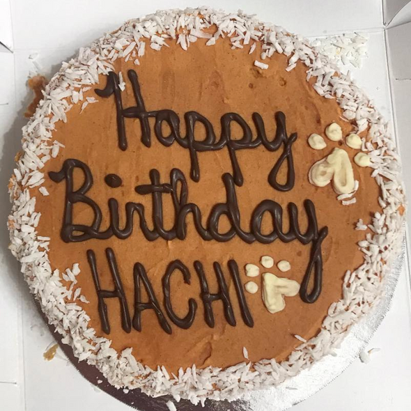 5" Round Shaped Doggy Birthday Cake