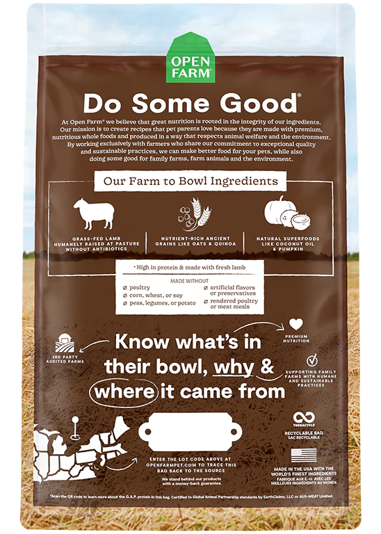 Open Farm Pasture Raised Lamb & Ancient Grain for Dogs