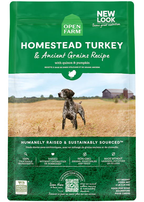 Open Farm Homestead Turkey & Ancient Grain for Dogs