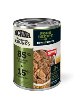 Acana Premium Chunks, Pork Recipe in Bone Broth