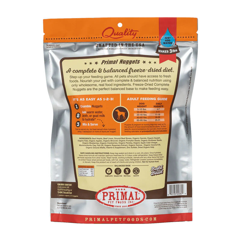 Primal Freeze-Dried Beef for Dogs *SPECIAL ORDER*