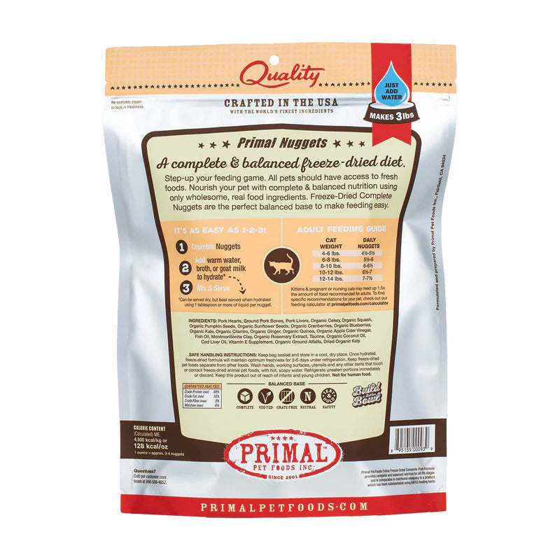 Primal Freeze-Dried Pork for Cats *SPECIAL ORDER*