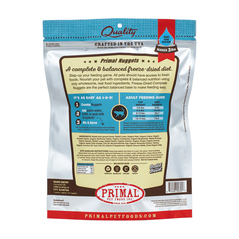 Primal Freeze-Dried Rabbit for Cats *SPECIAL ORDER*