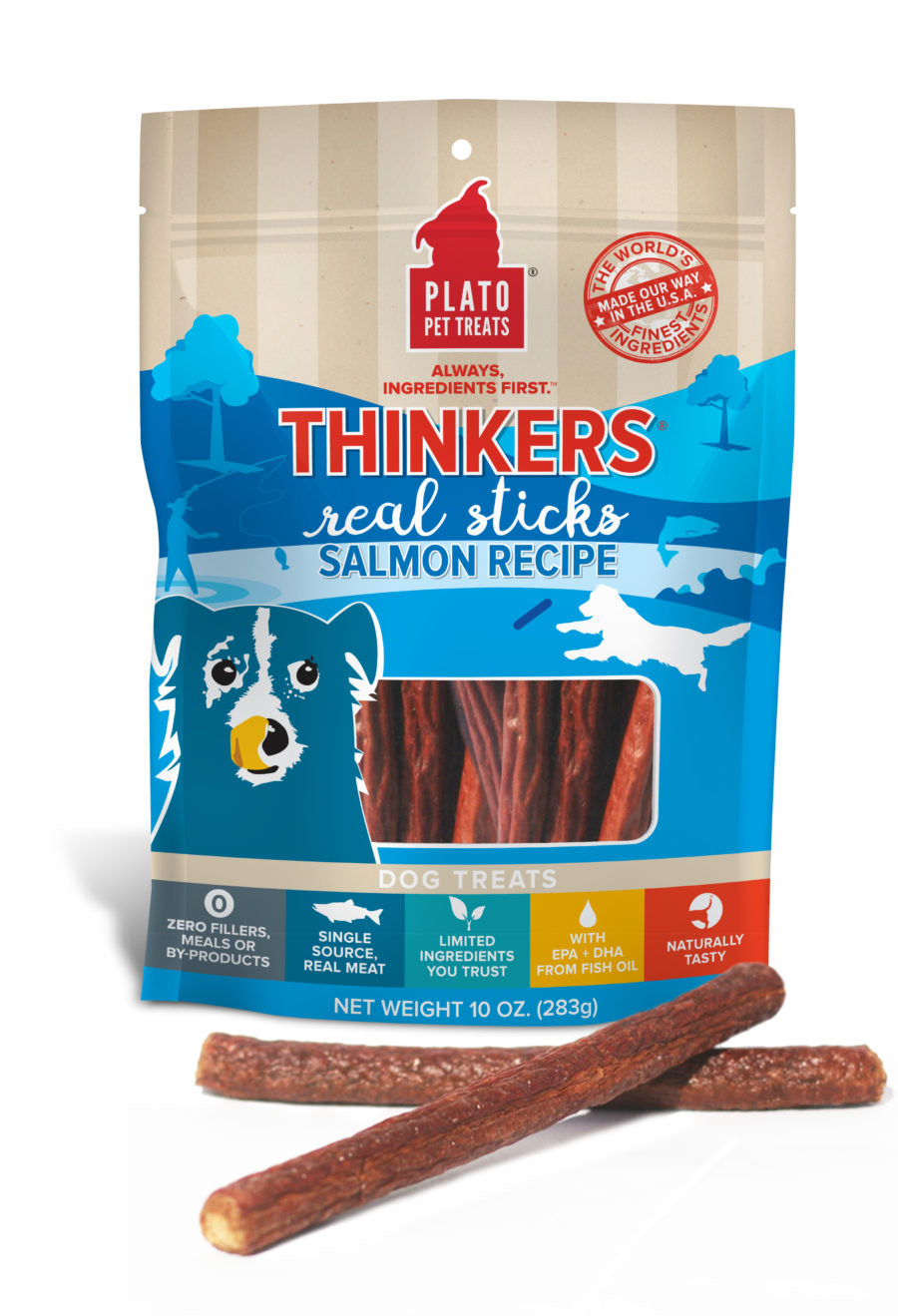 Plato Thinker Salmon Meat Sticks (4832369246267)