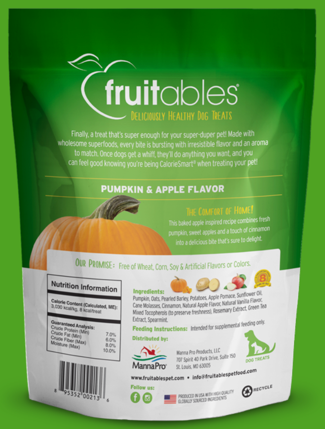 Fruitables Pumpkin & Apple Dog Treats (4796201041979)