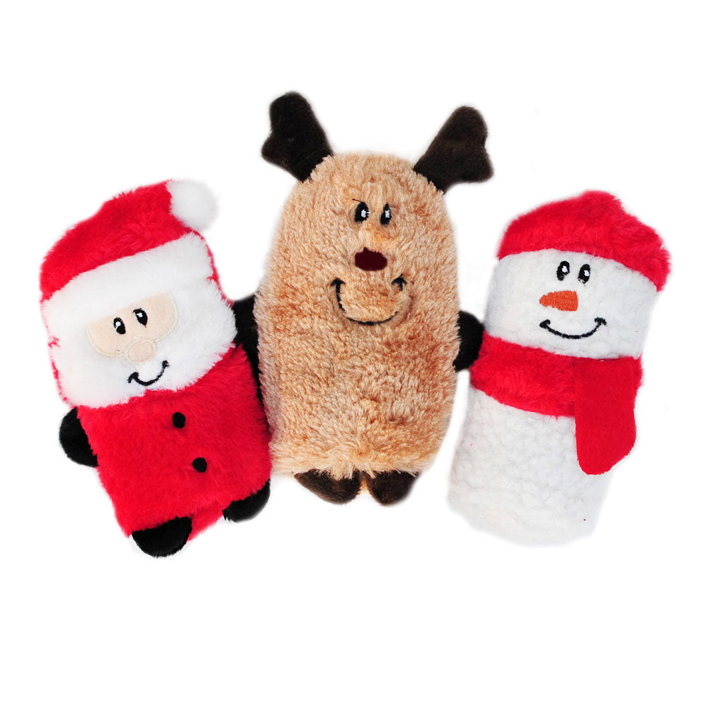 Zippy Paws Holiday Squeakie Buddies Pack of 3