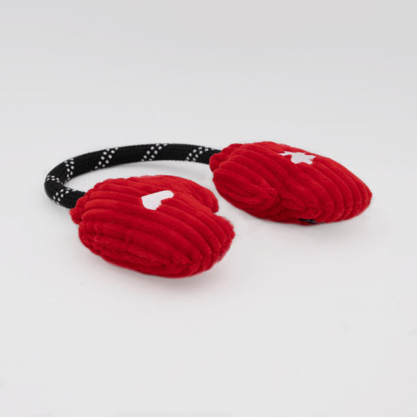ZippyPaws Dog Toy Holiday RopeTugz Mittens