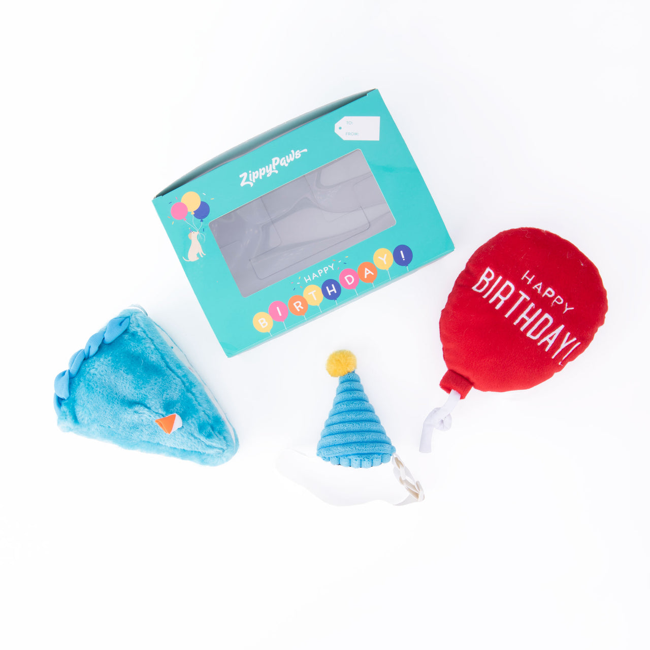ZippyPaws Dog Toy Pup Birthday Box