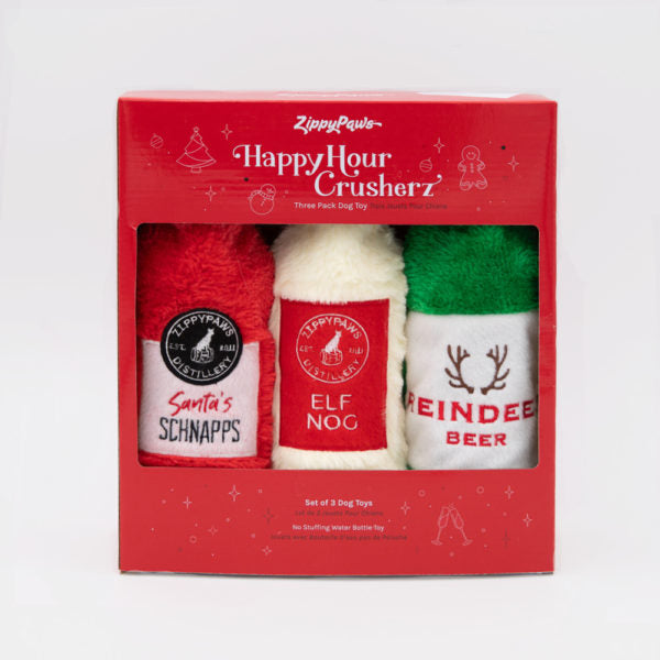 Zippy Paws Holiday Happy Hour Crusherz 3pc (6075013660845)