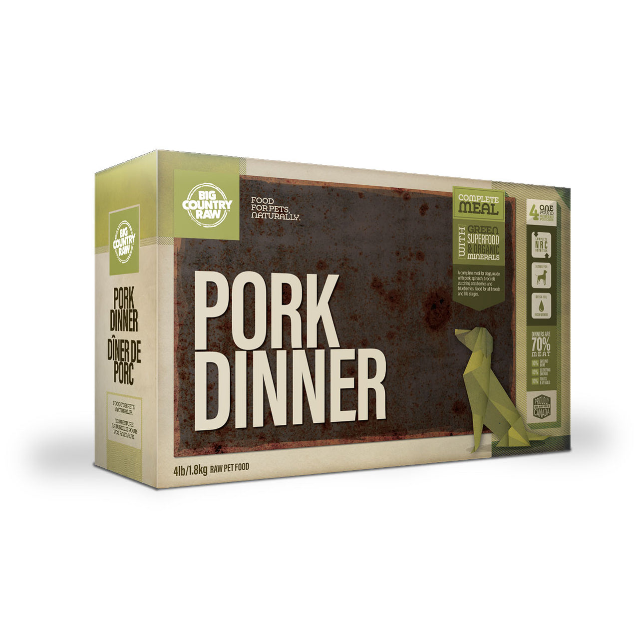 Big Country Raw Pork Dinner