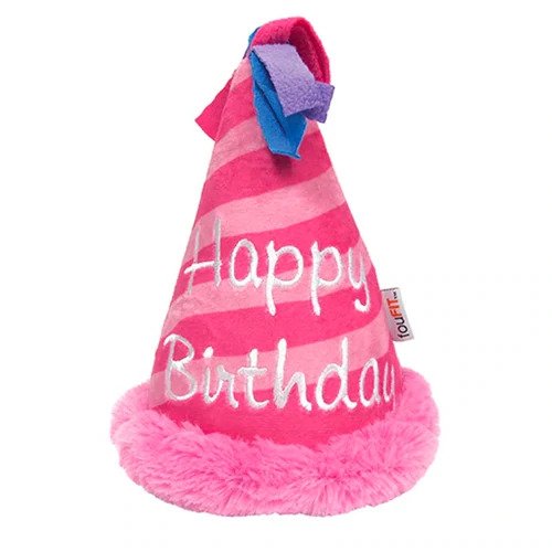 Foufou Birthday Hat Crinkle Plush Toy