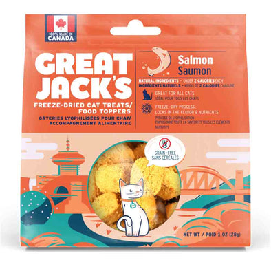 Great Jack's Freeze-Dried Salmon Treat & Topper for Cats