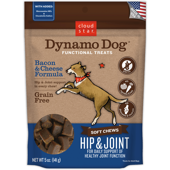 Cloud Star Dynamo Dog Hip & Joint: Bacon & Cheese (4794265075771)