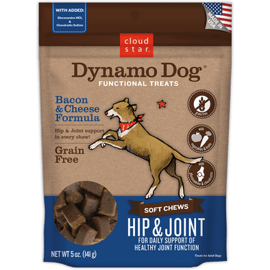 Cloud Star Dynamo Dog Hip & Joint: Bacon & Cheese (4794265075771)