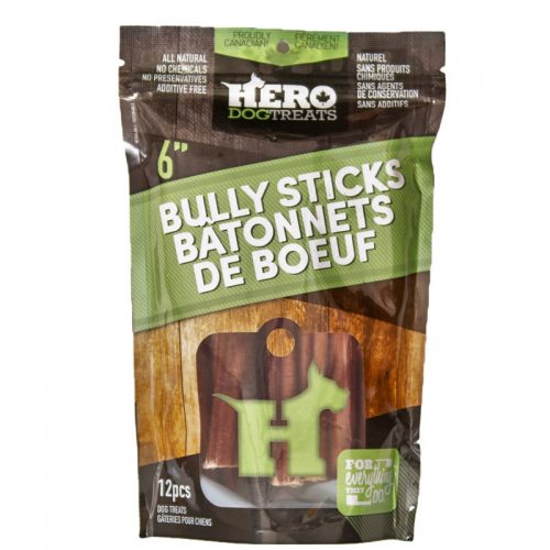 Hero Beef Bully Stick 6" Pack (4809422340155)