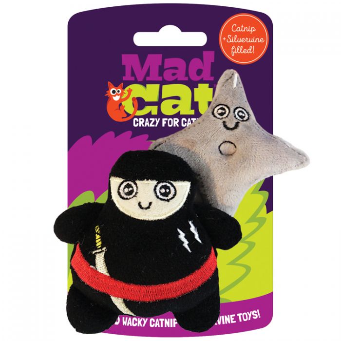 Mad Cat Ninth Life Ninja Catnip & Silvervine Cat Toy CLEARANCE FINAL SALE