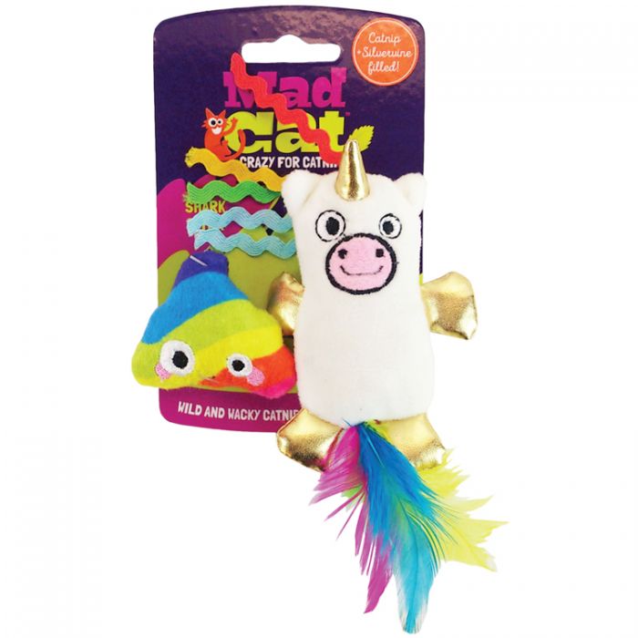 Mad Cat Mewnicorn Catnip & Silvervine Cat Toy CLEARANCE FINAL SALE