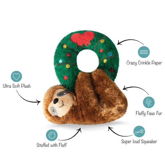 Petshop Holly Jolly Slothmas Plush Toy (6076045885613)