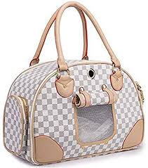 Checkered White Pet Carrier (4910899527739)